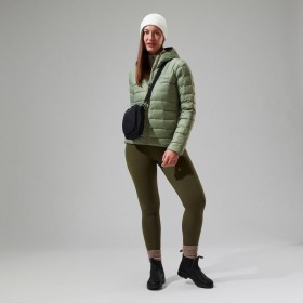  Jachetă izolată cu glugă și puf Silksworth pentru femei - Verde | Berghaus Insulated