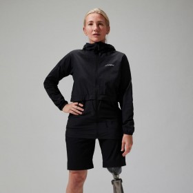  Ženska Milham vjetrootporna jakna - crna | Berghaus vjetrootporna