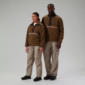  Herr/Dam Rhynie Aztec Half Zip Fleece - Brun/Svart | Berghaus Fleece