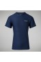 Camiseta técnica para hombre 24/7, súper elástica, cuello redondo - Azul oscuro | Camisetas Berghaus