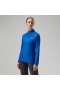  Camiseta técnica de manga larga con media cremallera para mujer 24/7 - Azul | Camisetas Berghaus