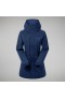  Chaqueta con capucha Swirlhow para mujer - Azul oscuro | Berghaus Impermeable