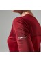  Camiseta técnica Voyager de manga larga y cuello redondo para mujer - Roja | Camisetas Berghaus