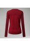  Camiseta técnica Voyager de manga larga y cuello redondo para mujer - Roja | Camisetas Berghaus