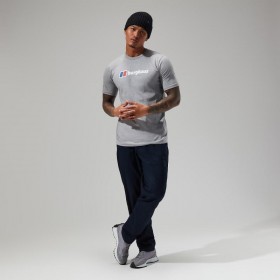  Camiseta de hombre con logo clásico grande, gris oscuro | Camisetas Berghaus