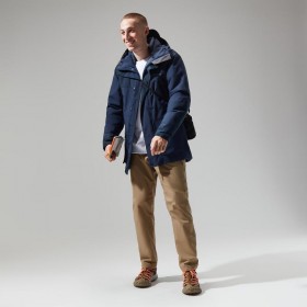  Parka impermeable y aislante Breccan para hombre - Azul | Berghaus Impermeable
