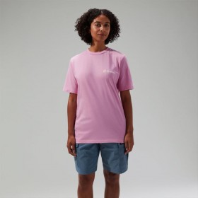  Camiseta de manga corta unisex con récord de escalada - Morada | Camisetas Berghaus