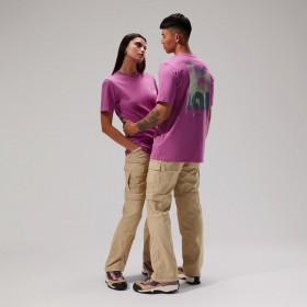  Camiseta unisex de manga corta MTN Zine - Morada | Camisetas Berghaus