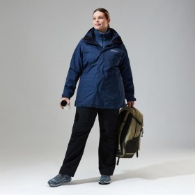  Chaqueta Glissade InterActive para mujer - Azul oscuro | Berghaus Impermeable