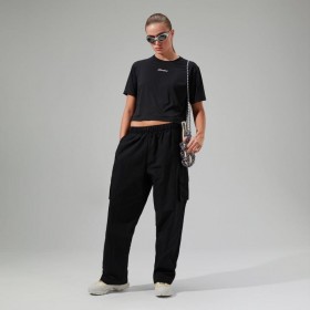  Camiseta técnica de manga corta y corte cuadrado para mujer, color negro | Camisetas Berghaus