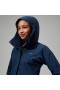  Dámská dlouhá nepromokavá bunda Omeara - modrá | Berghaus Waterproof