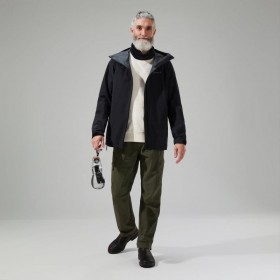 Pánská nepromokavá bunda Arnaby s kapucí, černá | Berghaus Lightweight