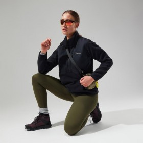  Dámská fleecová mikina Fadley s poloviční zipem - černá | Berghaus Fleece