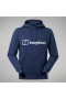  Berghaus Herre Logo Hættetrøje Mørkeblå |