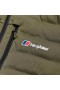 Herre Theran Hybrid hættejakke - mørkegrøn | Berghaus Insulated