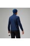  Berghaus Trailblaze Tech T-shirt med lange ærmer og halv lynlås til mænd - Blå |