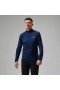  Berghaus Trailblaze Tech T-shirt med lange ærmer og halv lynlås til mænd - Blå |