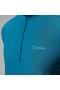  Heren 24/7 Half Zip Tech T-shirt met lange mouwen - Turquoise | Berghaus T-shirts
