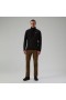 Heren Felltop Snap Fleece trui-zwart | Berghaus-fleece