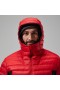  Heren MTN Seeker MW Down Hoody - Rood/Zwart | Berghaus Geïsoleerd