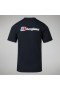  Heren Biologisch Front & Back Logo T-shirt Zwart | Berghaus T-shirts