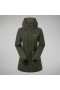  Dames Swirlhow Hooded Jacket - Groen | Berghaus Waterdicht