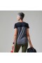  Dames Voyager Tech Tee met korte mouwen en ronde hals - Donkergrijs / Zwart | Berghaus T-shirts