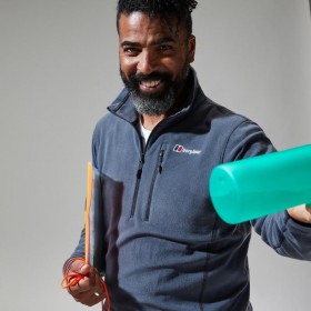  Heren Prism Micro Polartec Half Zip - Donkergrijs | Berghaus Fleece