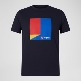  Heren/Dames Tri Colour T-shirt - Zwart | Berghaus T-shirts