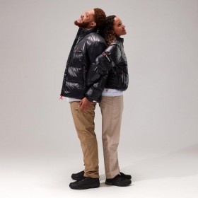  Dames Blockback Donsjacks - Zwart/Grijs | Berghaus Geïsoleerd