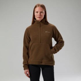 Dames Hawksker Half Zip Fleece - Bruin | Berghaus Fleece