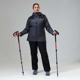  Vrouwen Paclite Dynak Jas - Grijs/Zwart | Berghaus Waterdicht