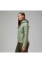  Naisten Silksworth hupullinen untuvatakki - Vihreä | Berghaus Insulated