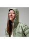  Naisten Silksworth hupullinen untuvatakki - Vihreä | Berghaus Insulated