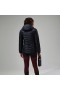  Berghaus Tephra 2.0 -hupputakki, musta, naisten takki, jossa eristys.