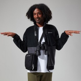  Miesten Retrorise -takki -musta/harmaa | Berghaus Fleece