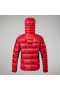  Doudoune à capuche homme MTN Arete Ultra Down - Rouge/Noir | Berghaus Insulated