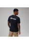  T-shirt noir pour homme, logo recto et verso, bio | Berghaus T-shirts