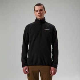 Pull polaire Felltop Snap pour hommes -Noir | Polaire Berghaus