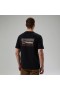  Herren-T-Shirt mit Cheviot-Box-Logo, Kurzarm – Schwarz | Berghaus T-Shirts