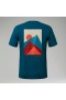  MTN Silhouette Kurzarm-T-Shirt für Herren – Blau | Berghaus T-Shirts