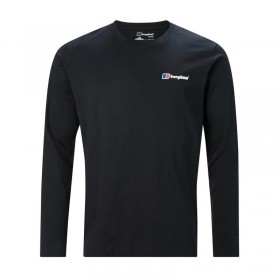  Herren-Langarmshirt mit Firmenlogo – Schwarz | Berghaus T-Shirts