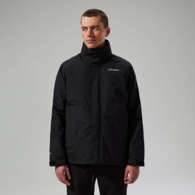  Hillwalker 2.0 Gemini Herren-Regenjacke, wasserdicht, 3-in-1, Schwarz | Berghaus Wasserdicht